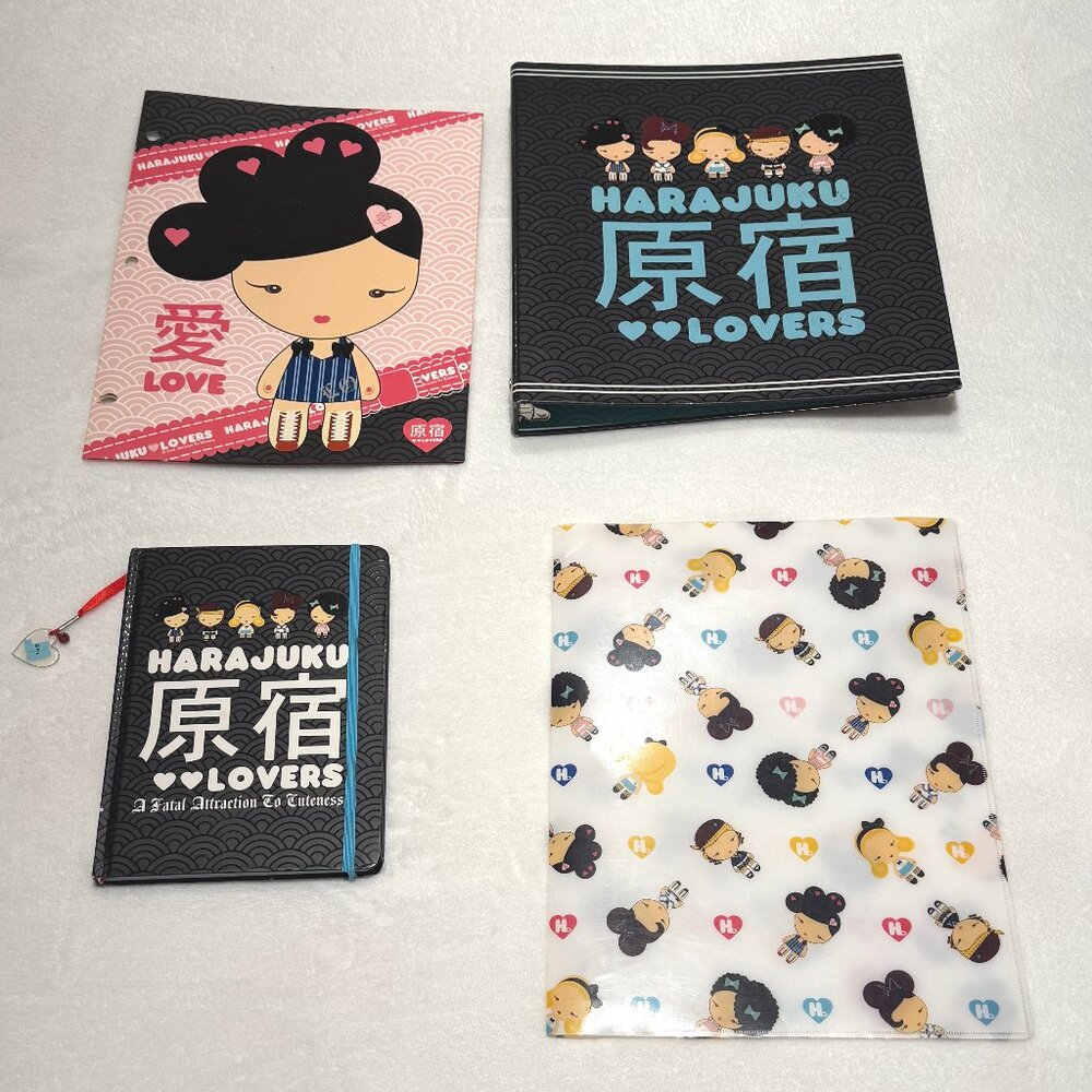 Harajuku Lovers - Y2K 2000s Gwen Stefani Kawaiii Binder School Set Diary Journal